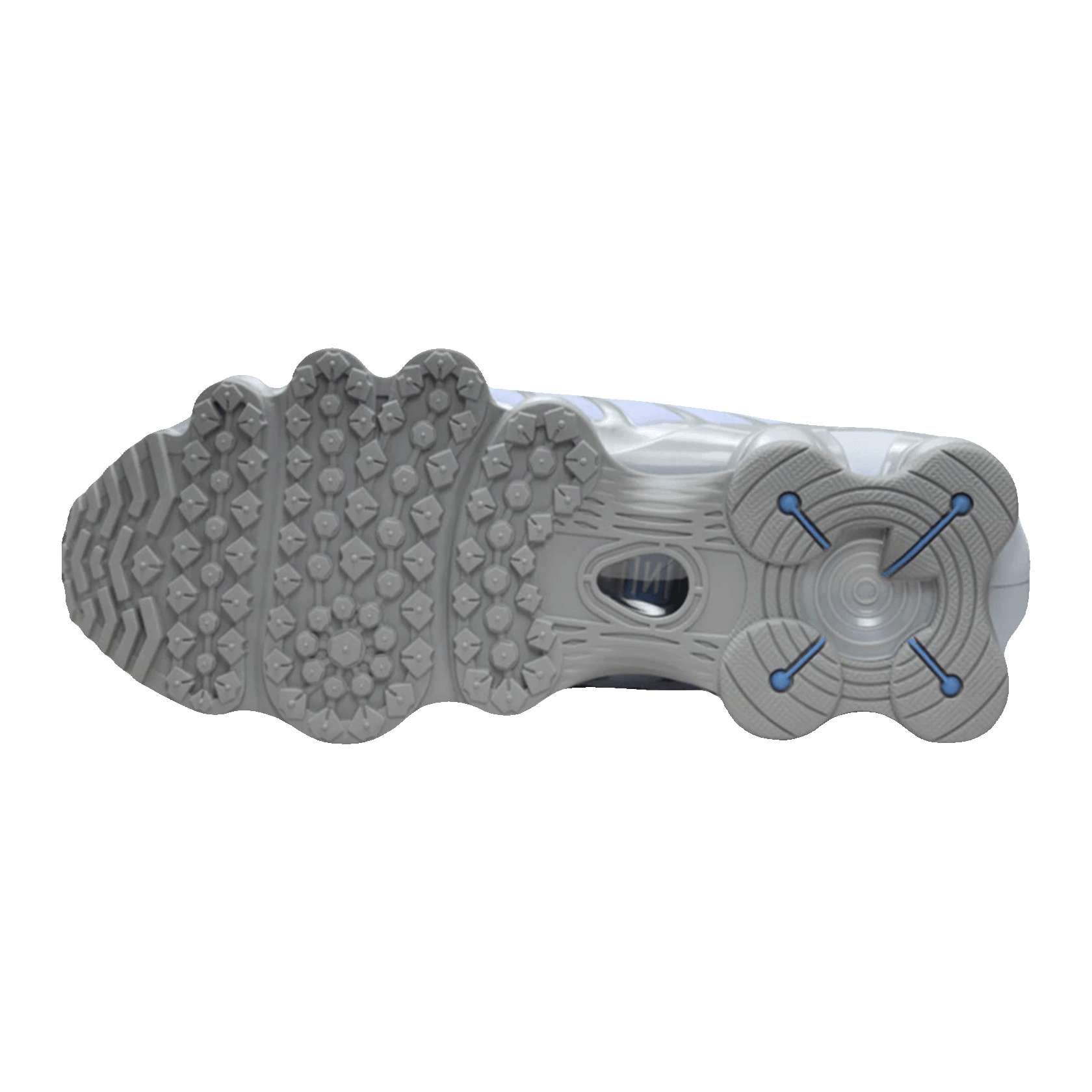 Nike Shox TL Metallic Platinum Blue Tint (W) Sohle