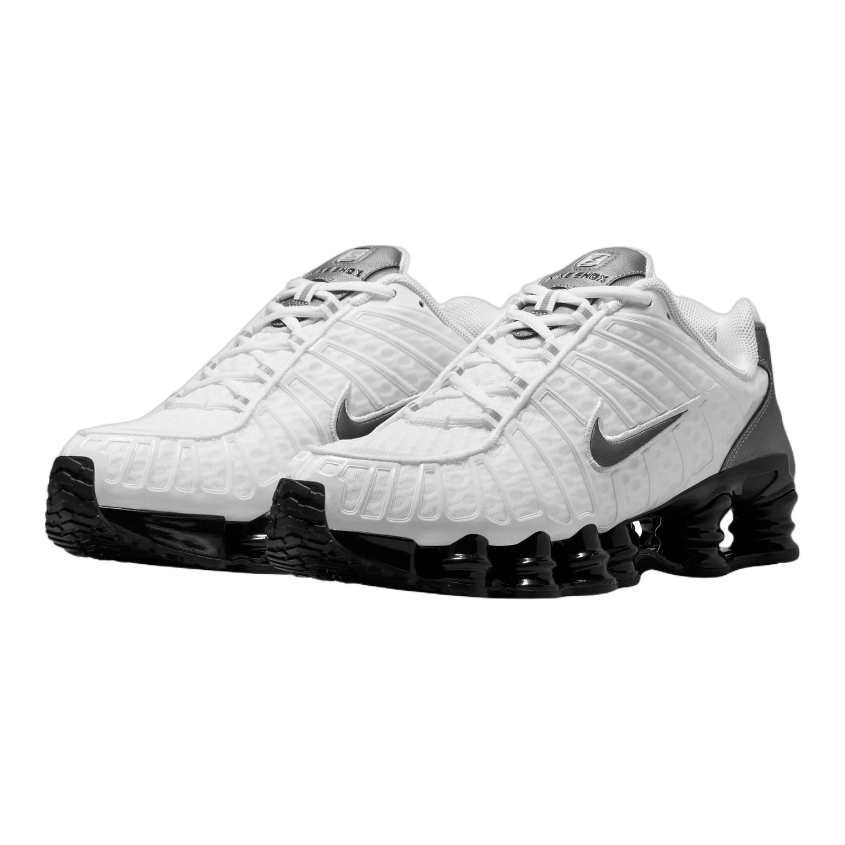 Nike Shox TL White Black Metallic Cool Grey Side IR2005-100