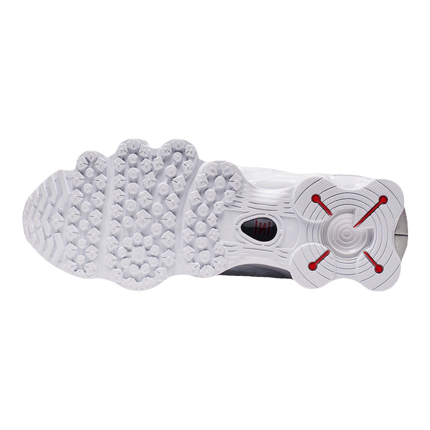 Nike Shox TL White Metallic Silver Sohle