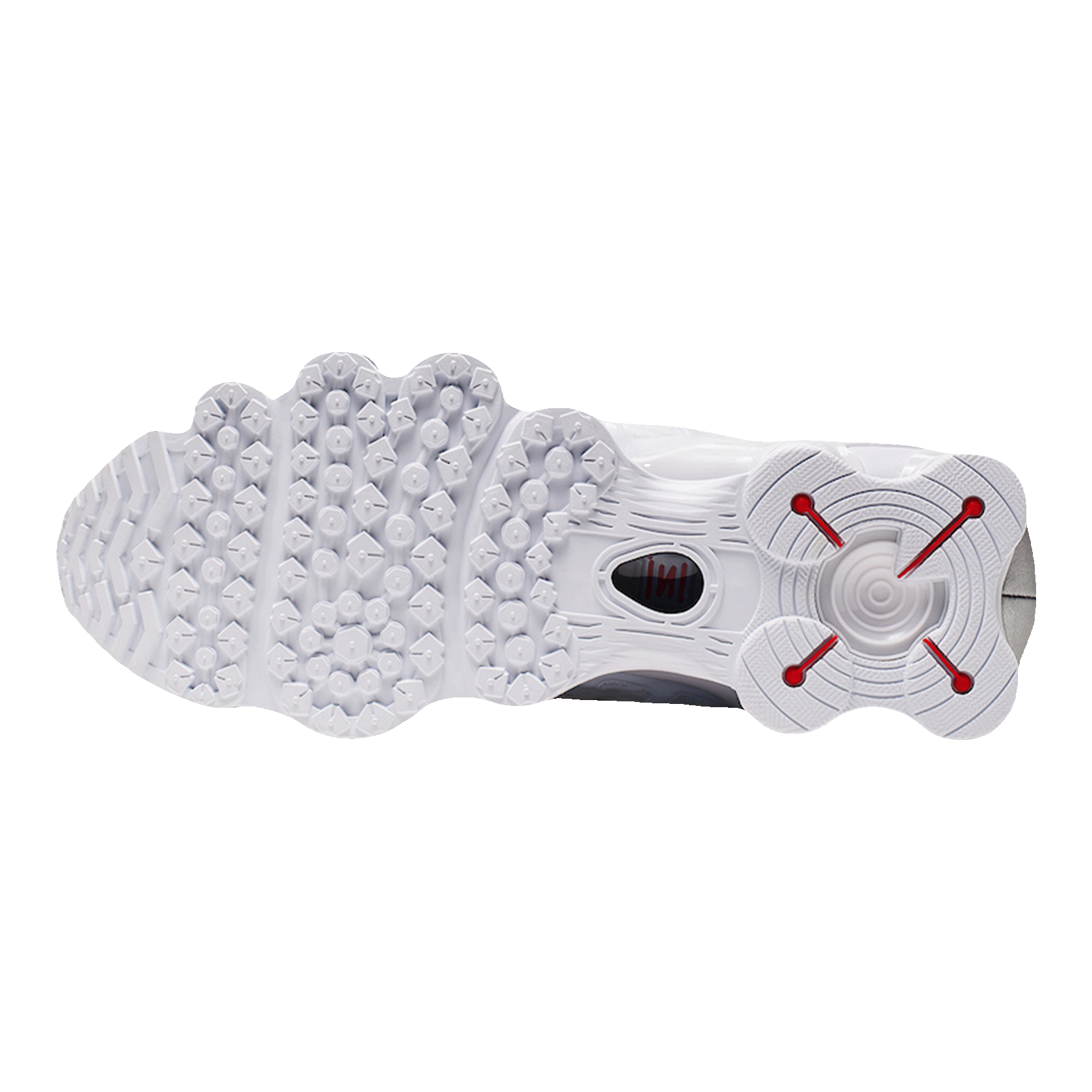 Nike Shox TL White Metallic Silver Sohle