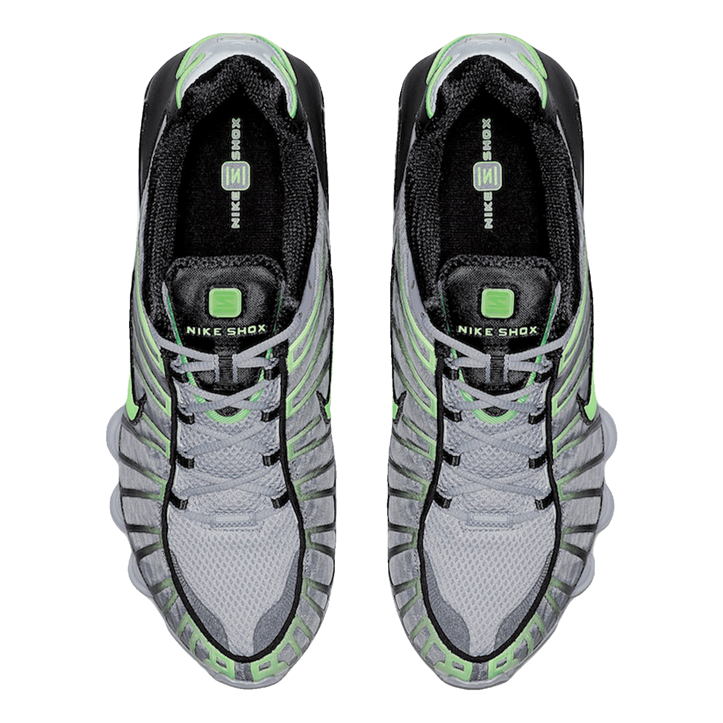 Nike Shox TL Wolf Grey Lime Blast Oben
