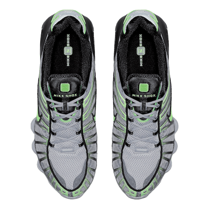 Nike Shox TL Wolf Grey Lime Blast Oben