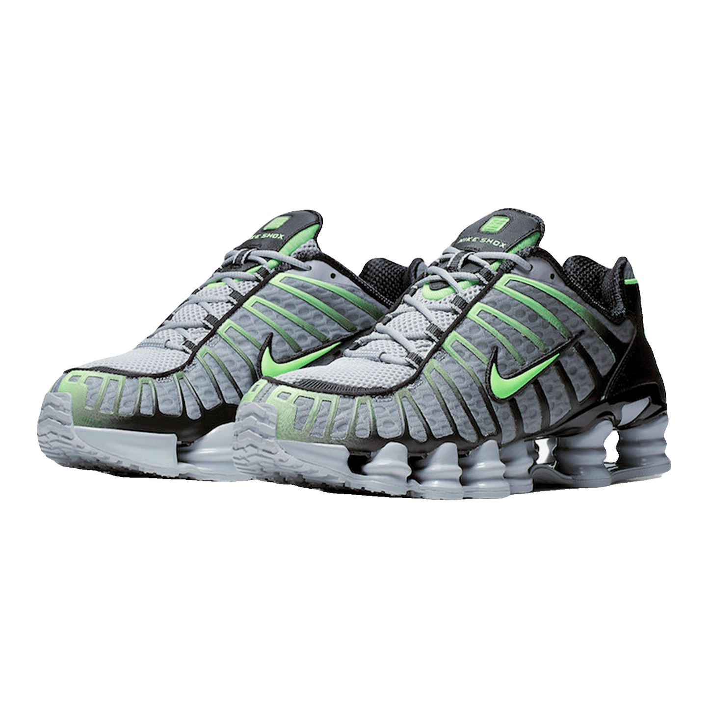 Nike Shox TL Wolf Grey Lime Blast Side
