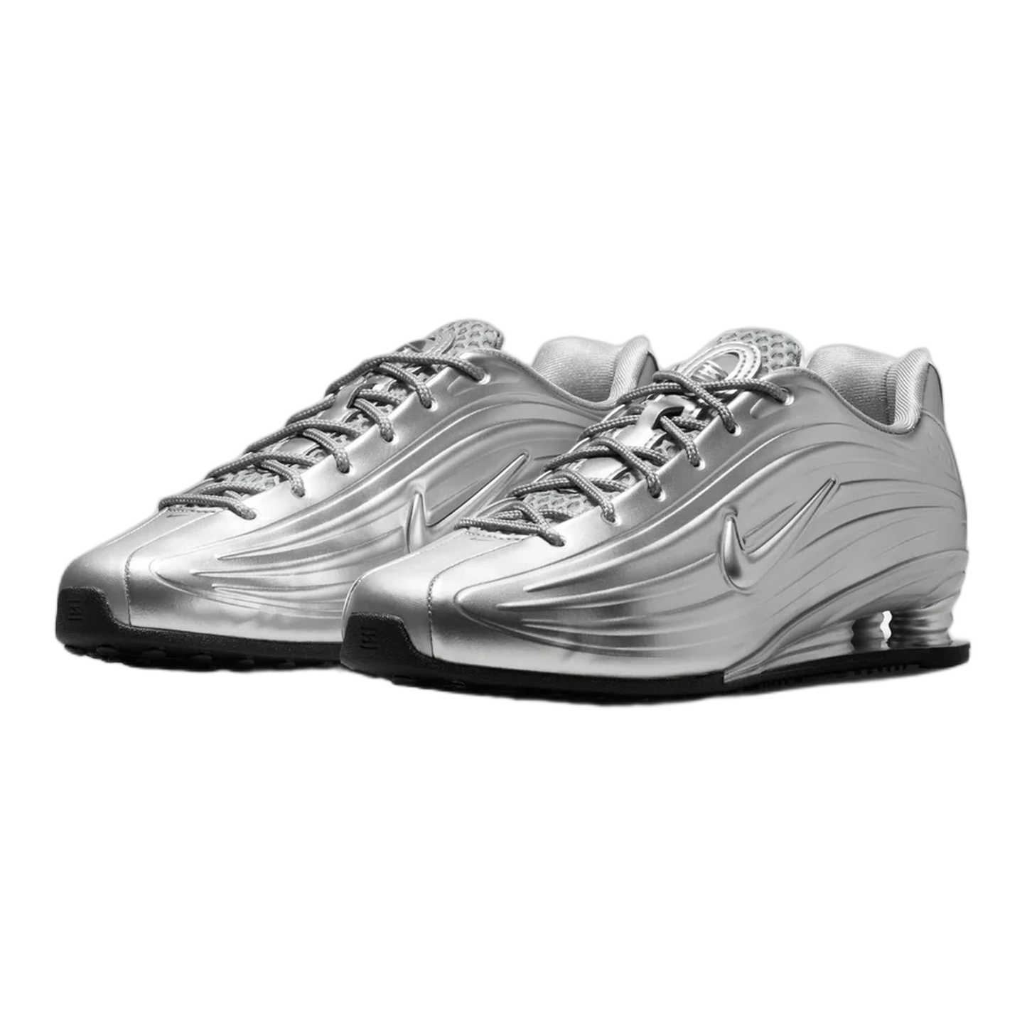 Nike Shox Z Metallic Silver Black (W) Side IO7843-002