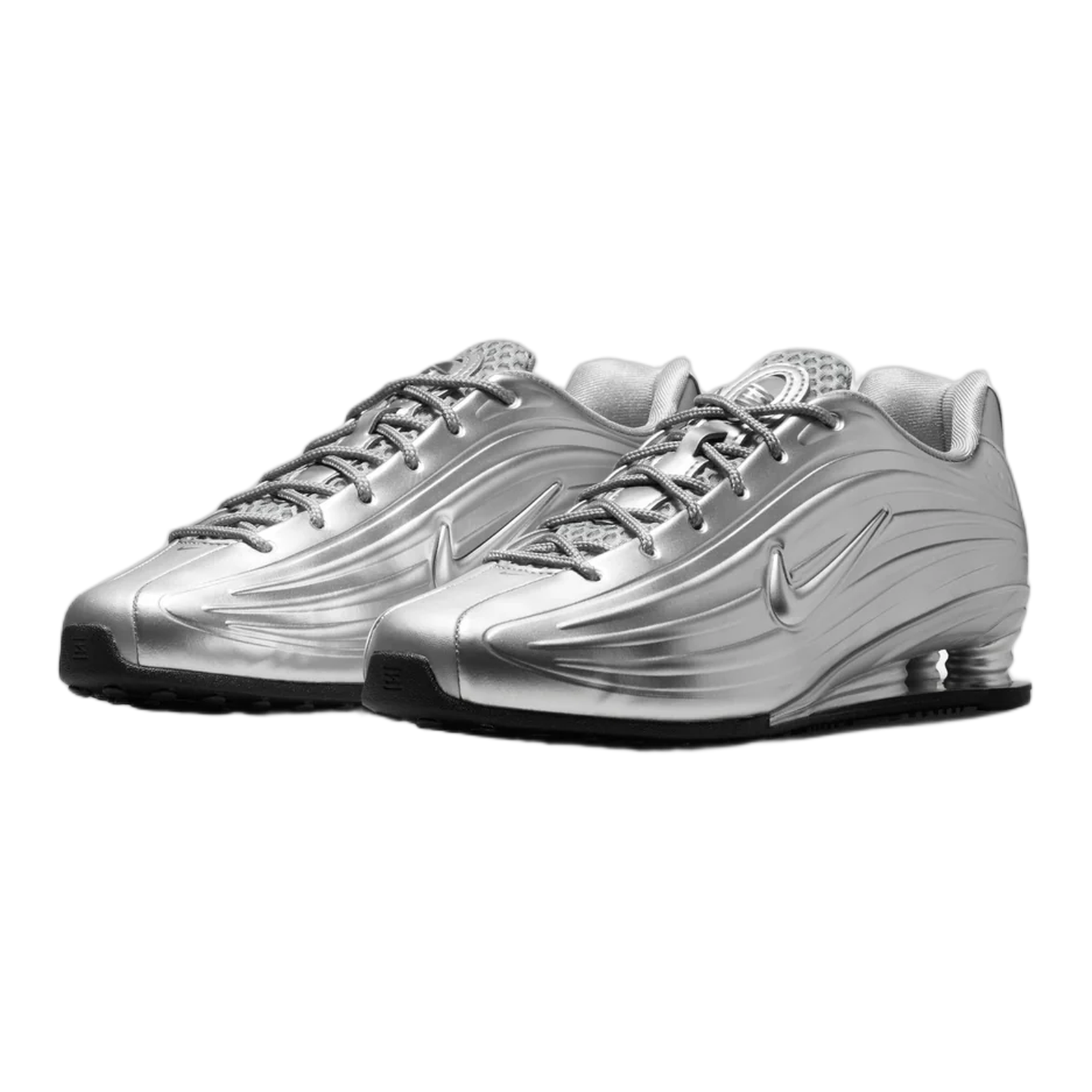 Nike Shox Z Metallic Silver Black (W) Side IO7843-002