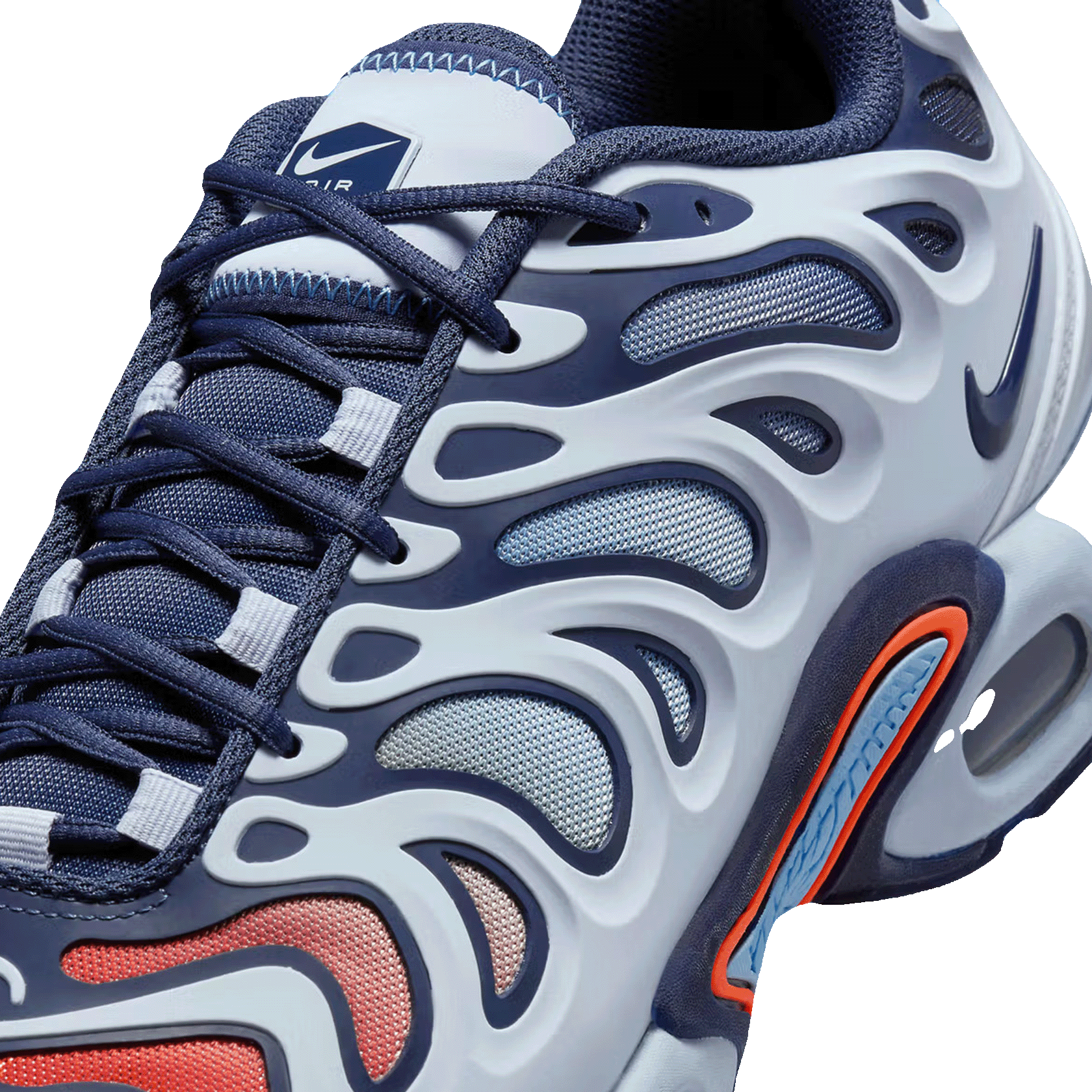 Nike TN Air Max Plus Drift Football Grey Thunder Blue Tongue