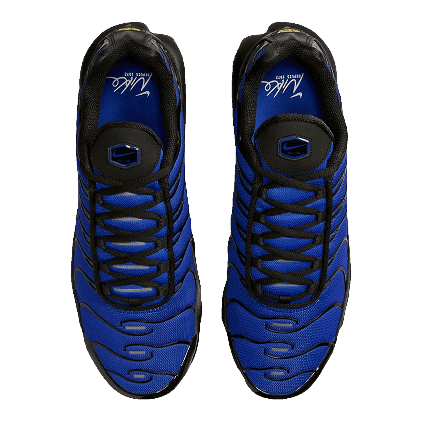 Nike TN Air Max Plus Premium Black Racer Blue Oben
