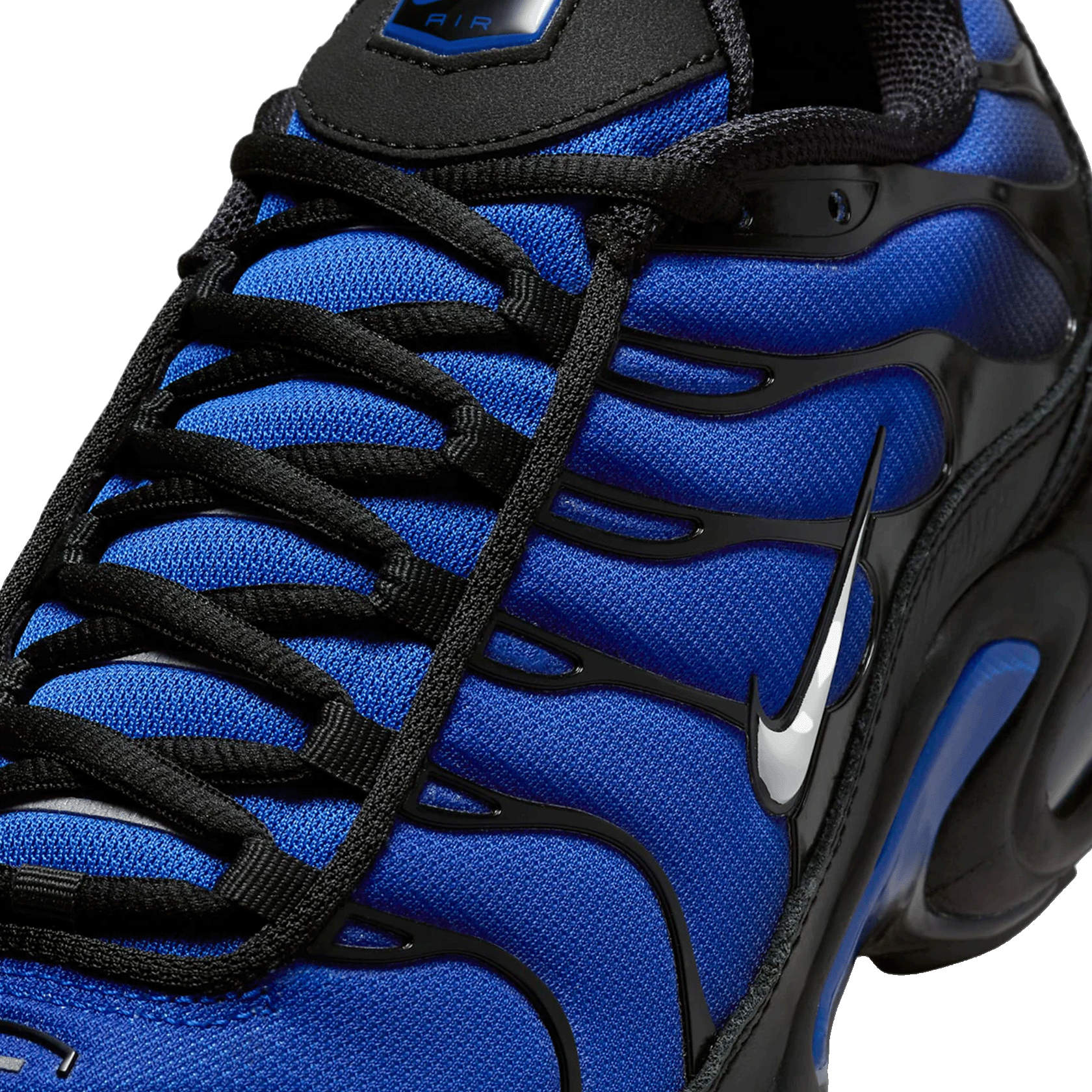 Nike TN Air Max Plus Premium Black Racer Blue Tongue