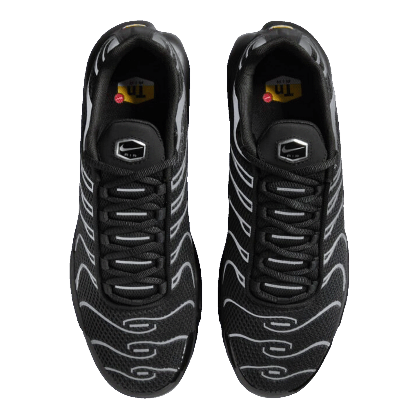 Nike TN Air Max Plus Premium Black Reflective Silver Oben