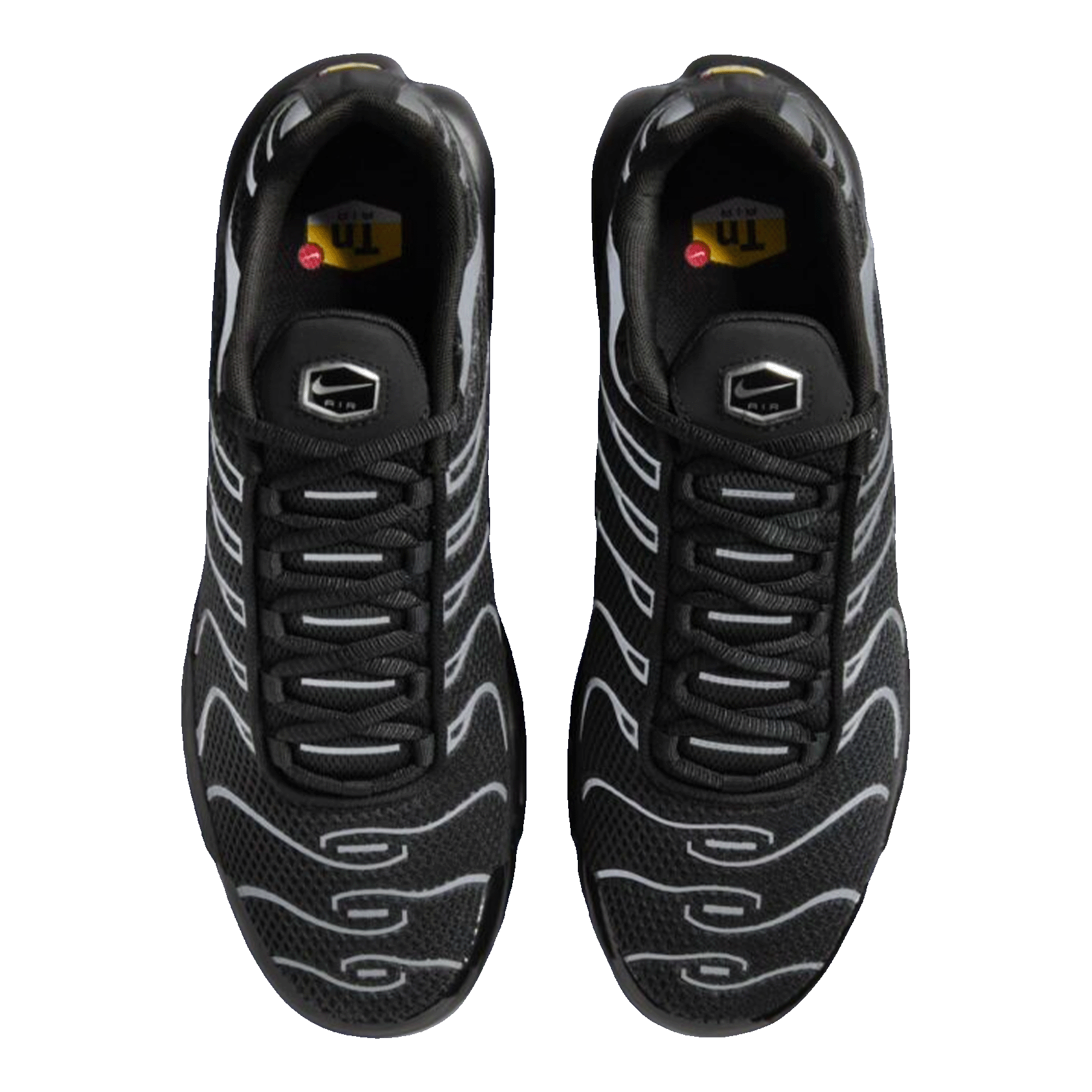 Nike TN Air Max Plus Premium Black Reflective Silver Oben