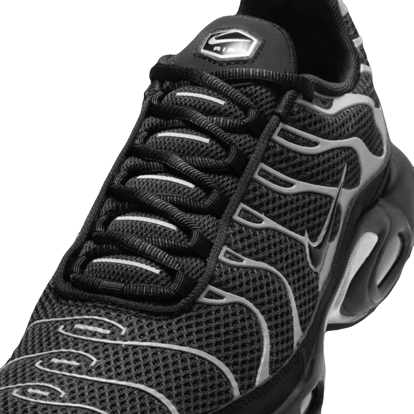 Nike TN Air Max Plus Premium Black Reflective Silver Tongue