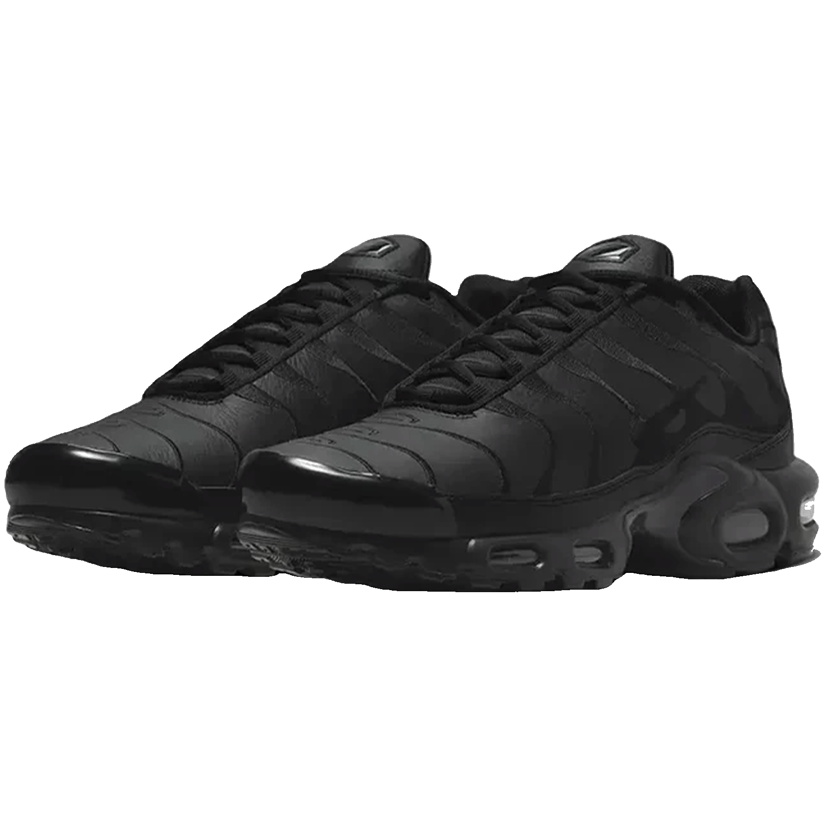 Nike TN Air Max Plus Triple Black Leather Side