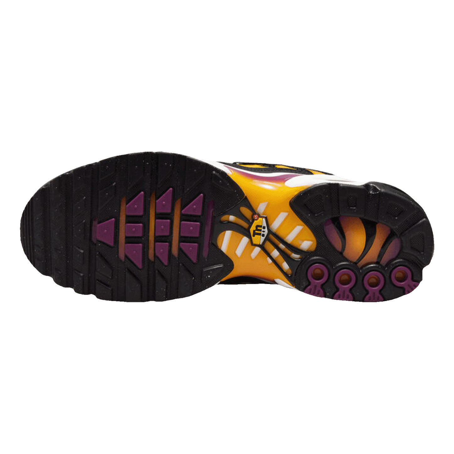 Nike TN Air Max Plus University Gold Viotech Purple Sohle