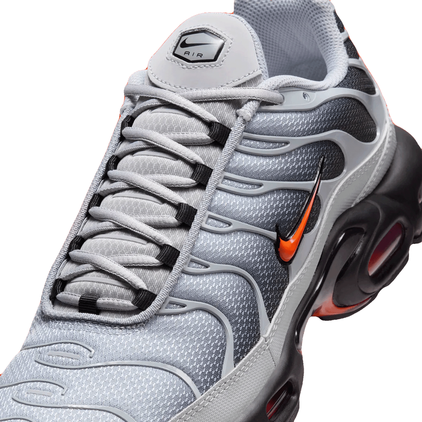 Nike TN Air Max Plus Wolf Grey Picante Red Tongue