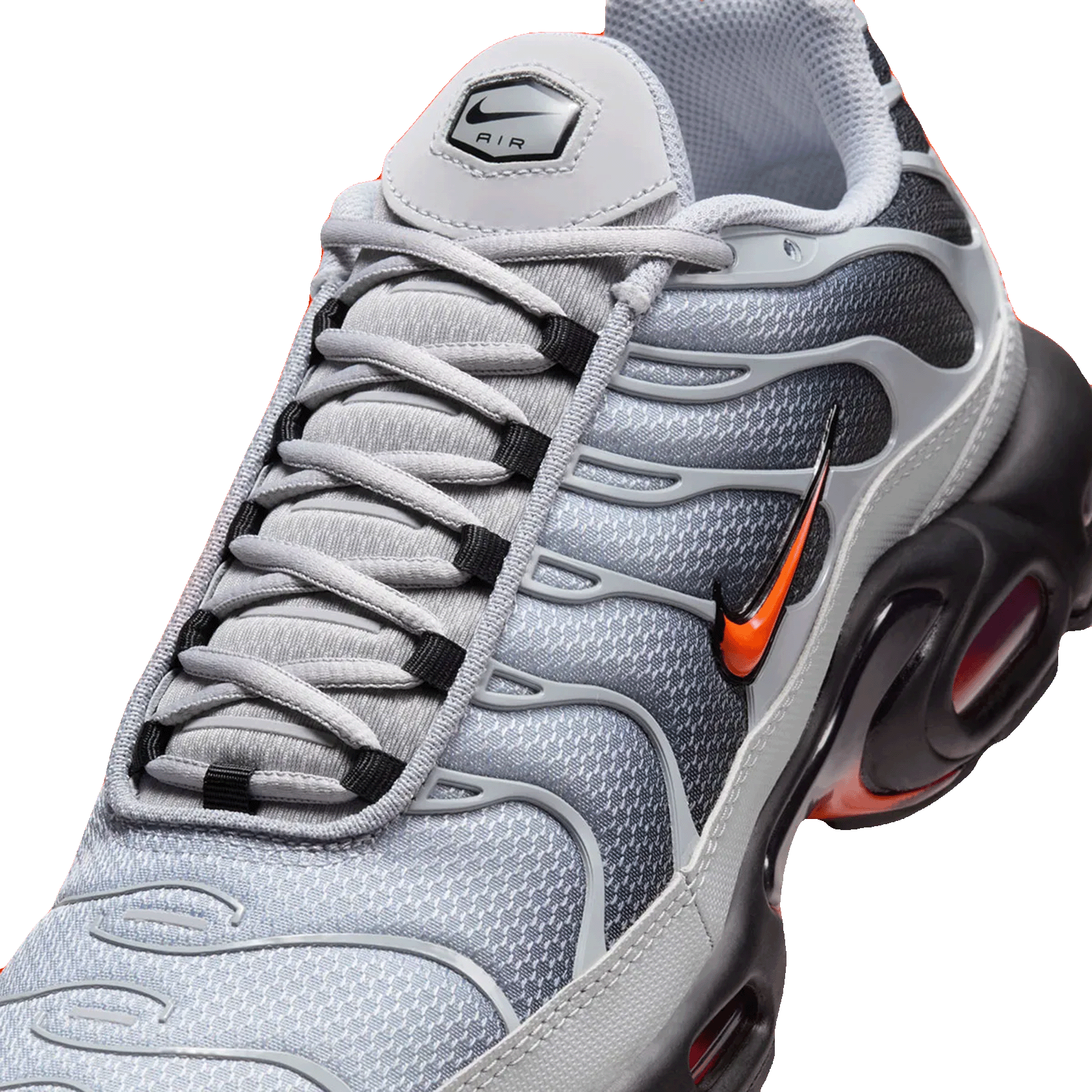 Nike TN Air Max Plus Wolf Grey Picante Red Tongue