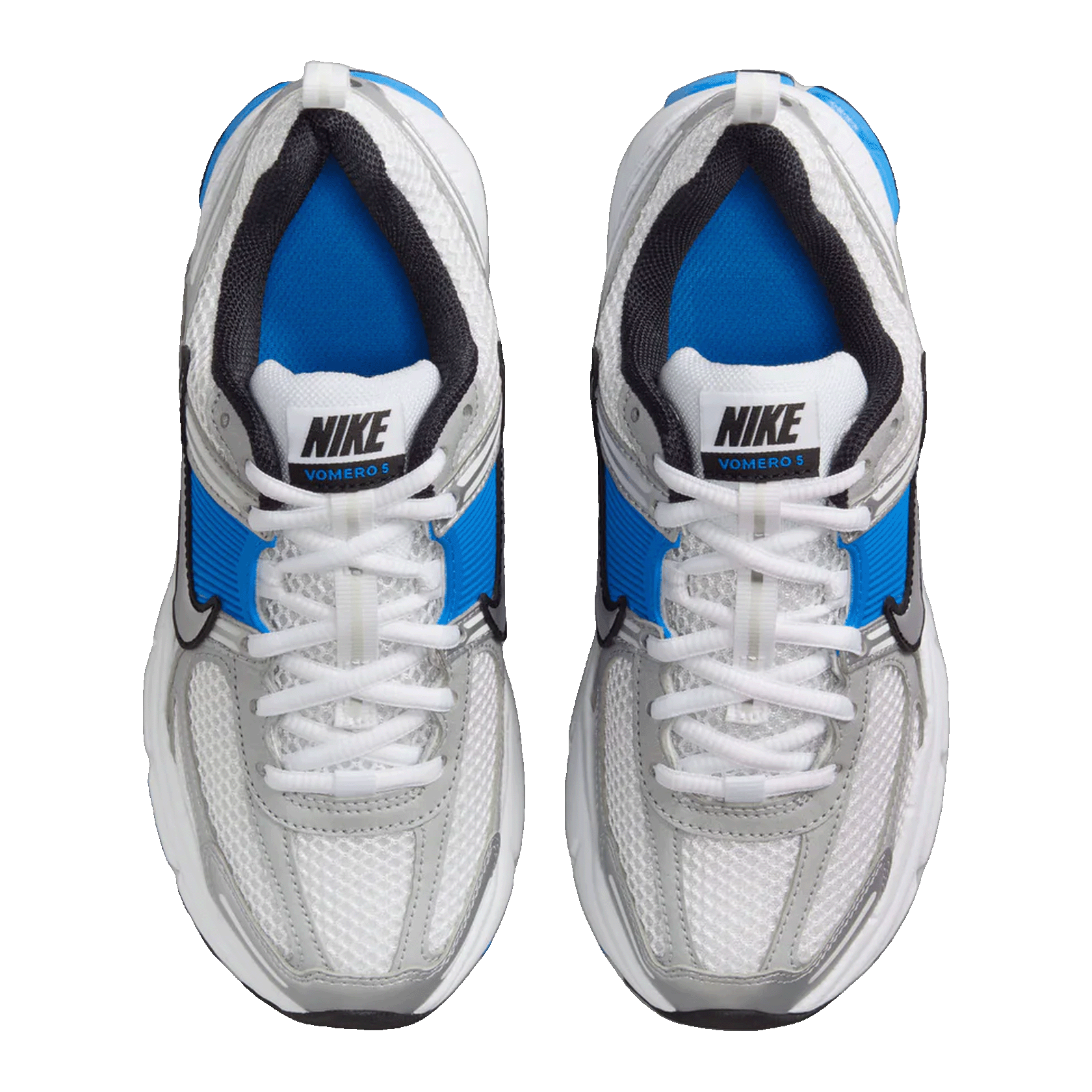 Nike Vomero 5 White Light Photo Blue Black Metallic Silver (GS) Oben HF6998-105