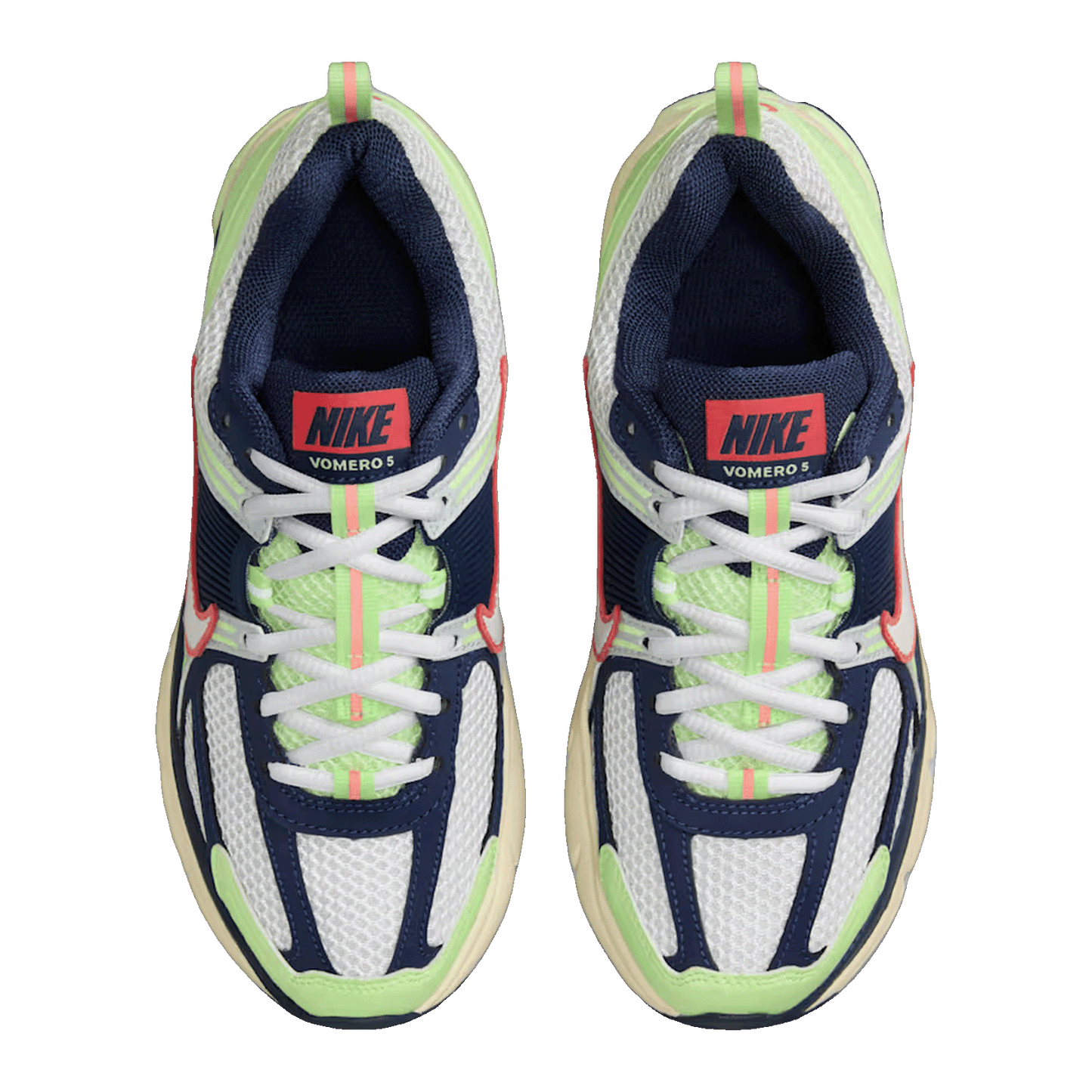 Nike Zoom Vomero 5 Barely Volt Midnight Navy Pure Platinum White (GS) Oben IB4406-701