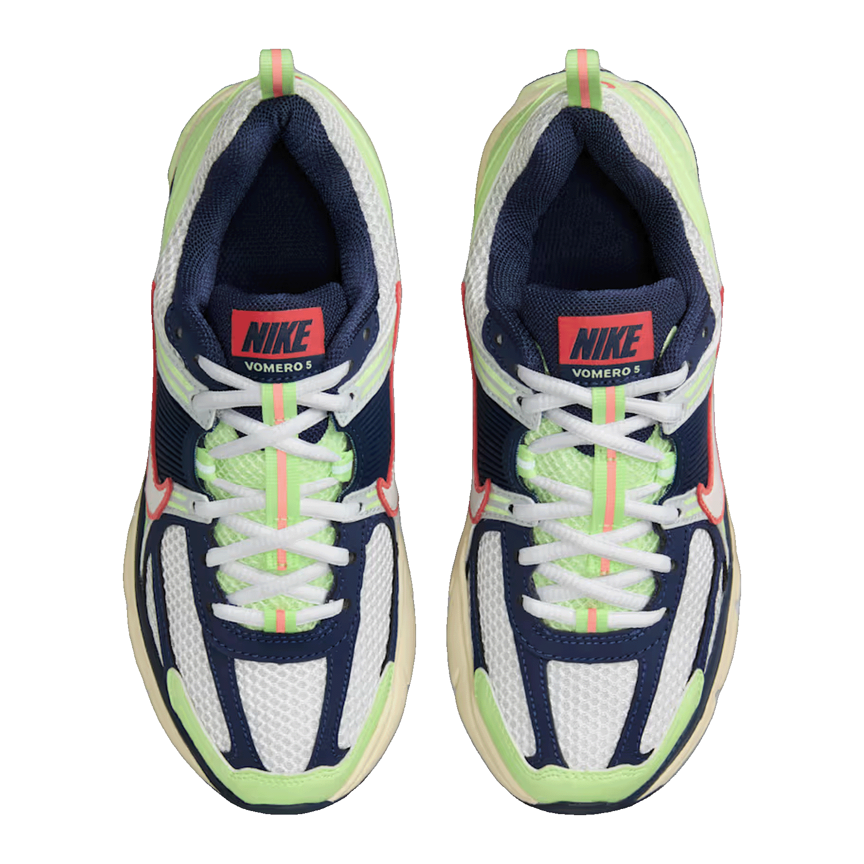 Nike Zoom Vomero 5 Barely Volt Midnight Navy Pure Platinum White (GS) Oben IB4406-701