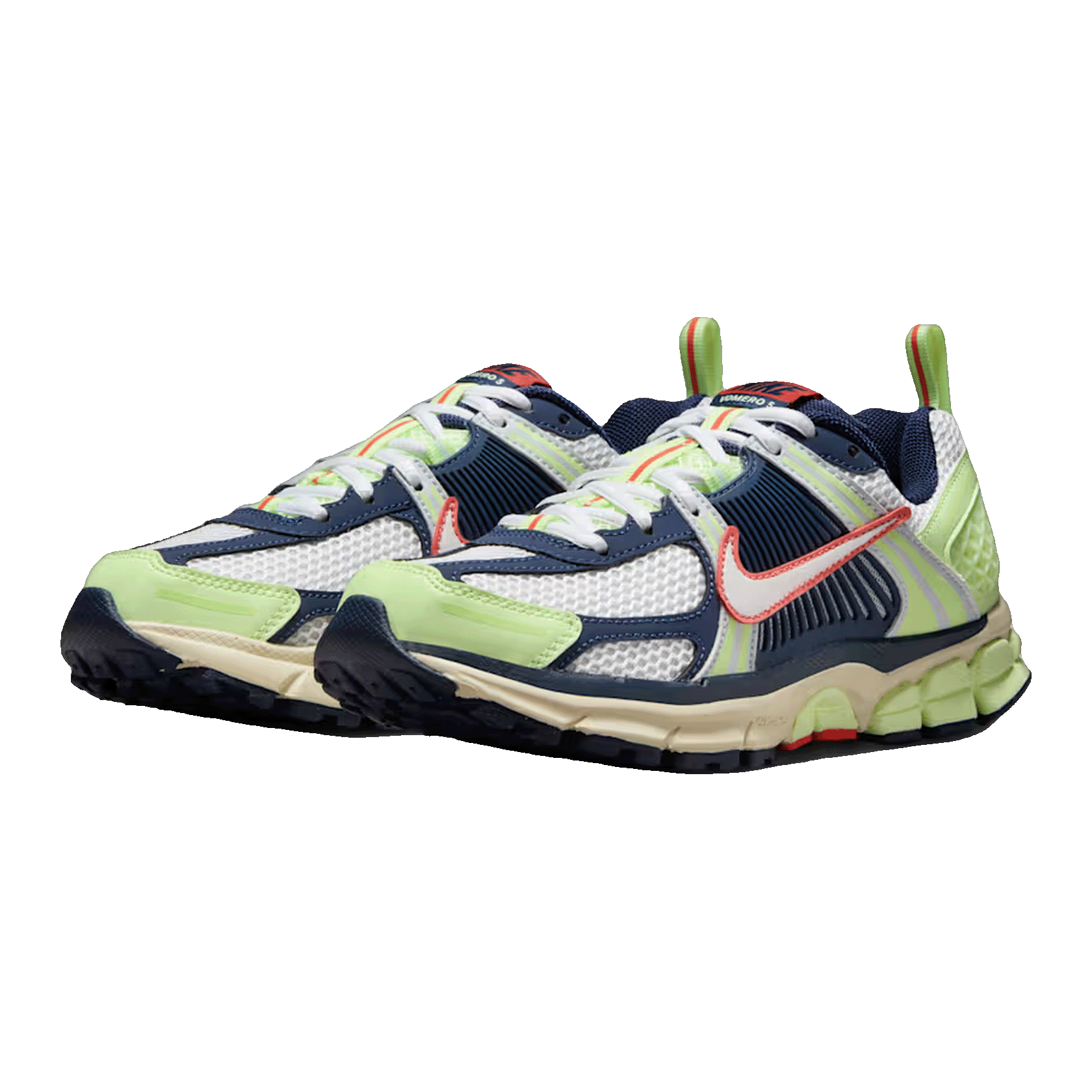 Nike Zoom Vomero 5 Barely Volt Midnight Navy Pure Platinum White (GS) Side IB4406-701