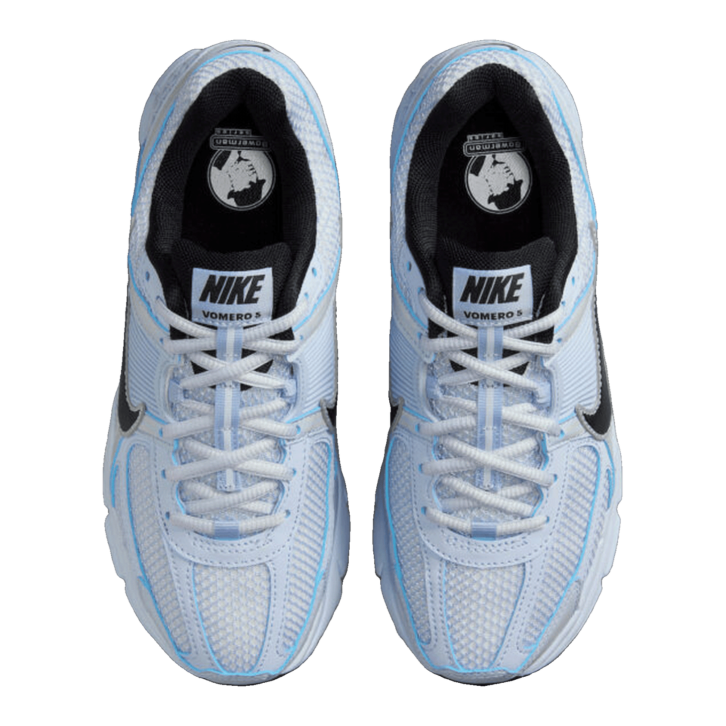 Nike Zoom Vomero 5 Blue Tint Platinum Tint Metallic Platinum Black (W) Oben FJ2028-401