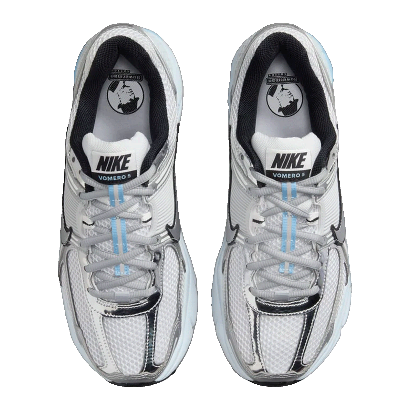 Nike Zoom Vomero 5 Metallic Silver Blue Tint (W) Oben HF1877-100