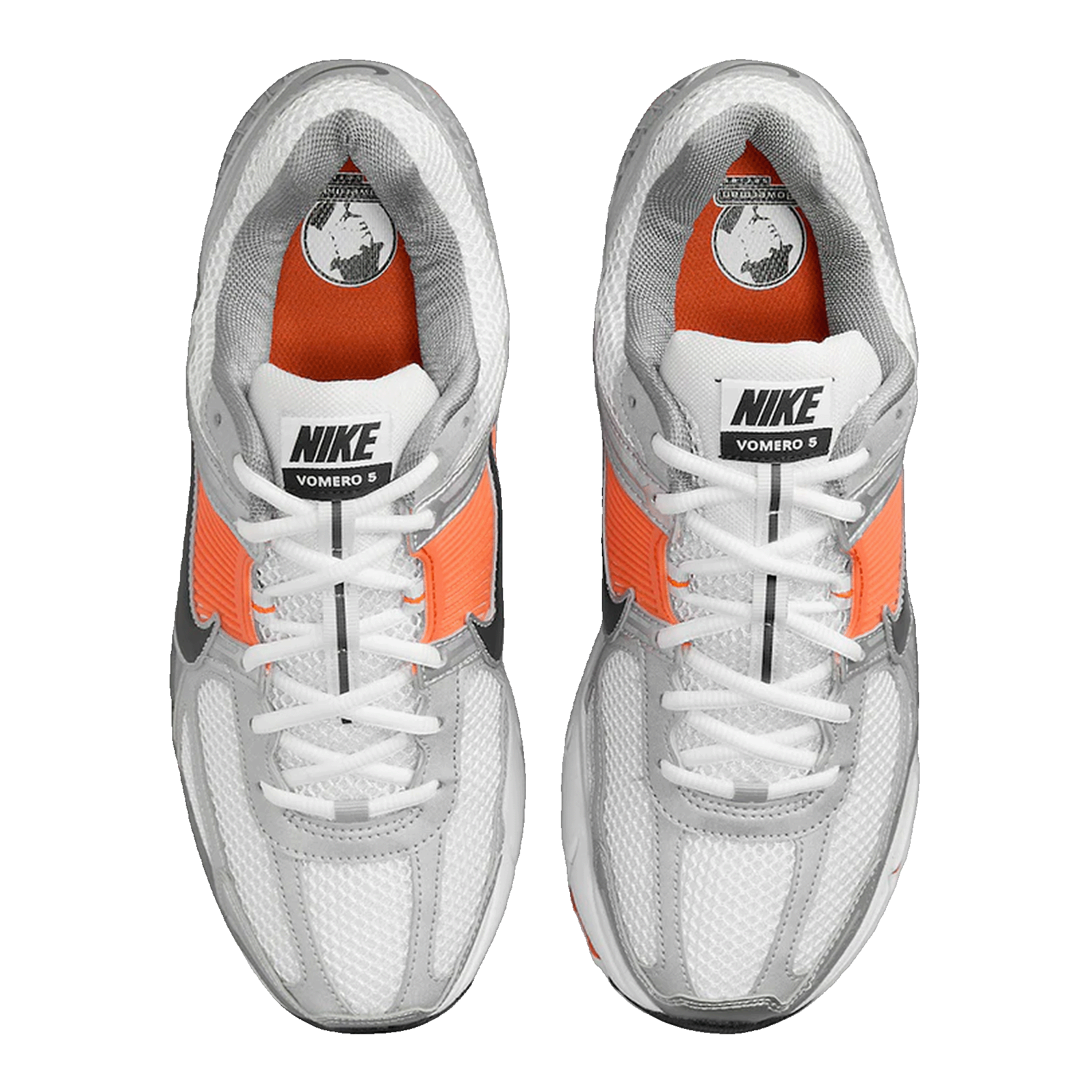 Nike Zoom Vomero 5 Platinum Tint Safety Orange Oben FJ4151-002