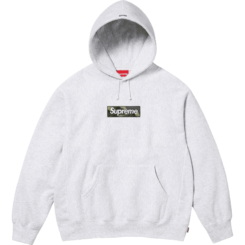 Supreme Box Logo Hooded Sweatshirt Ash Grey - X2OIDZ2XFSWIRYGJ