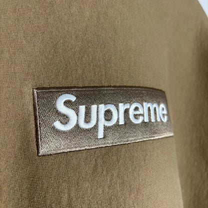 Supreme Box Logo Hooded Sweatshirt Dark Sand Box