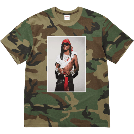 Supreme Playboi Carti Tee Woodland Camo