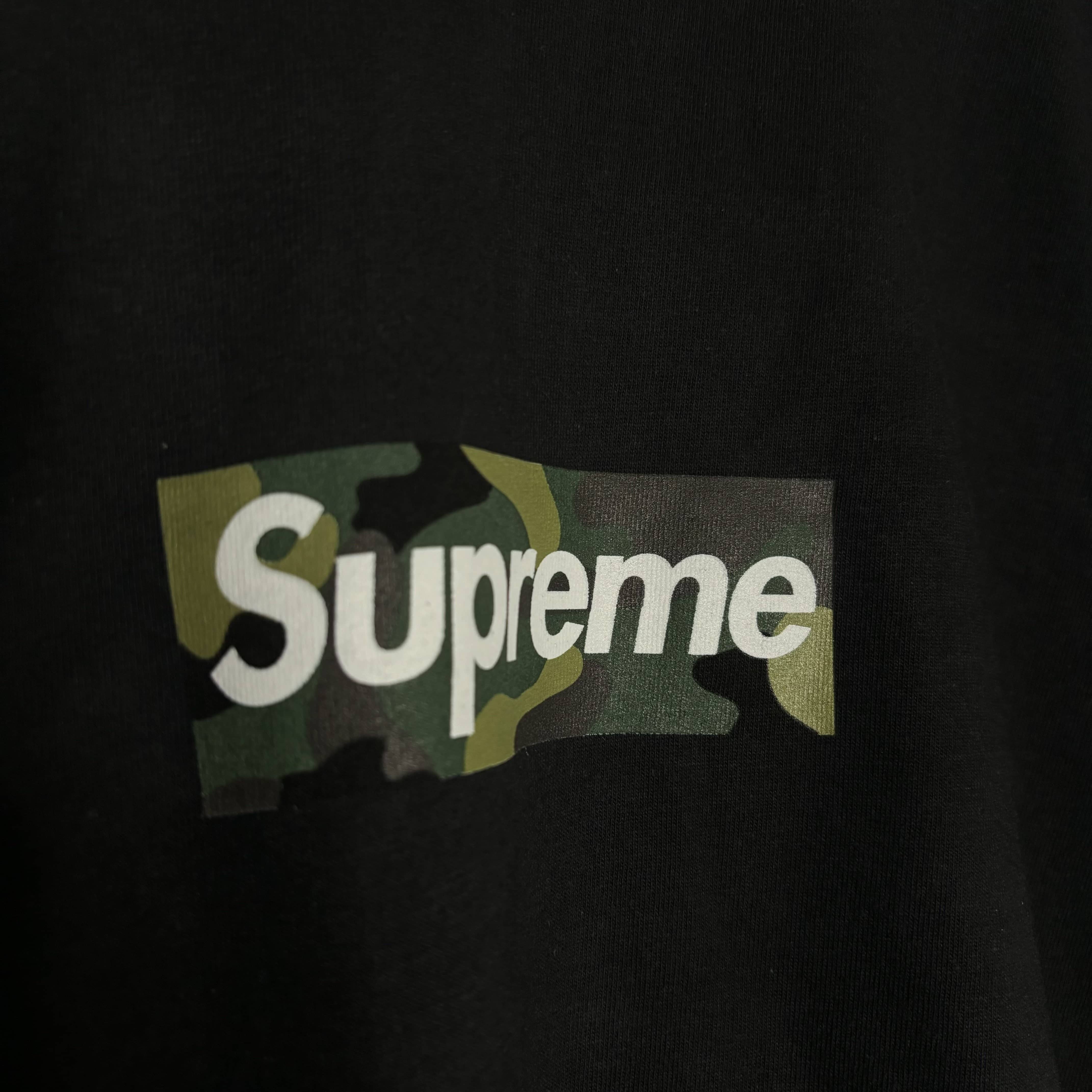 Supreme box logo outlet tee black