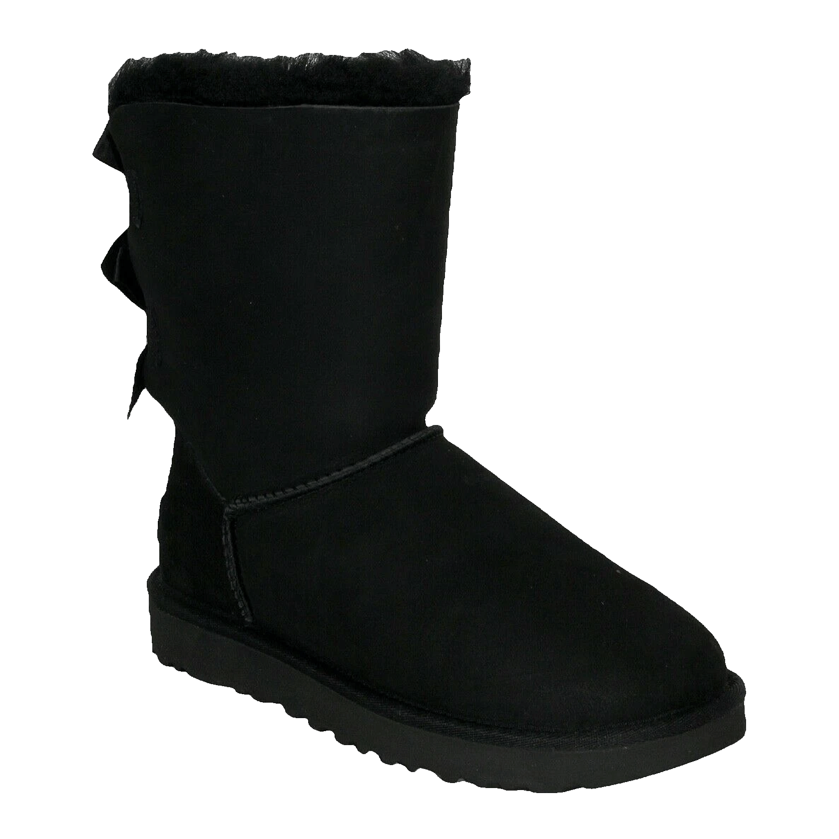 UGG Bailey Bow II Boot Black (W) Side