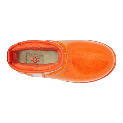 UGG Classic Clear Mini II Boot Orange Soda (Kids) Oben