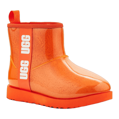 UGG Classic Clear Mini II Boot Orange Soda (Kids) Side