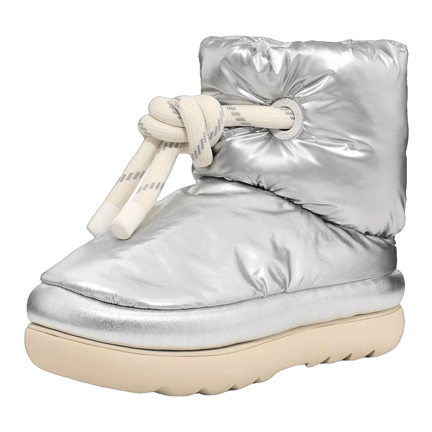 UGG Classic Maxi Short Boot Metallic Silver (W) Side