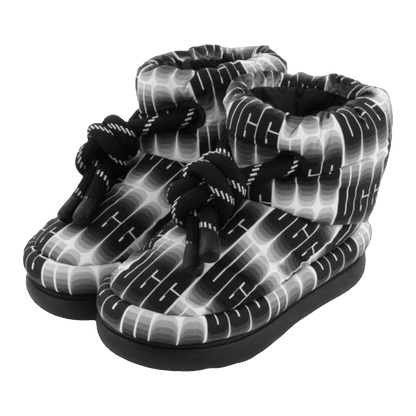 UGG Classic Maxi Wavelength Short Boot Black White (W) Side