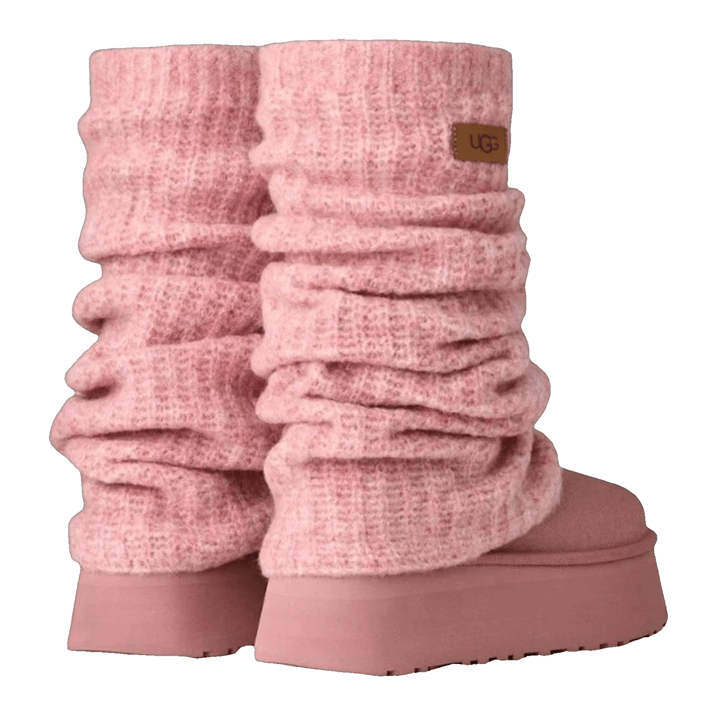 UGG Classic Mini Dipper Legwarmer Boot Pink Dawn (W) Back