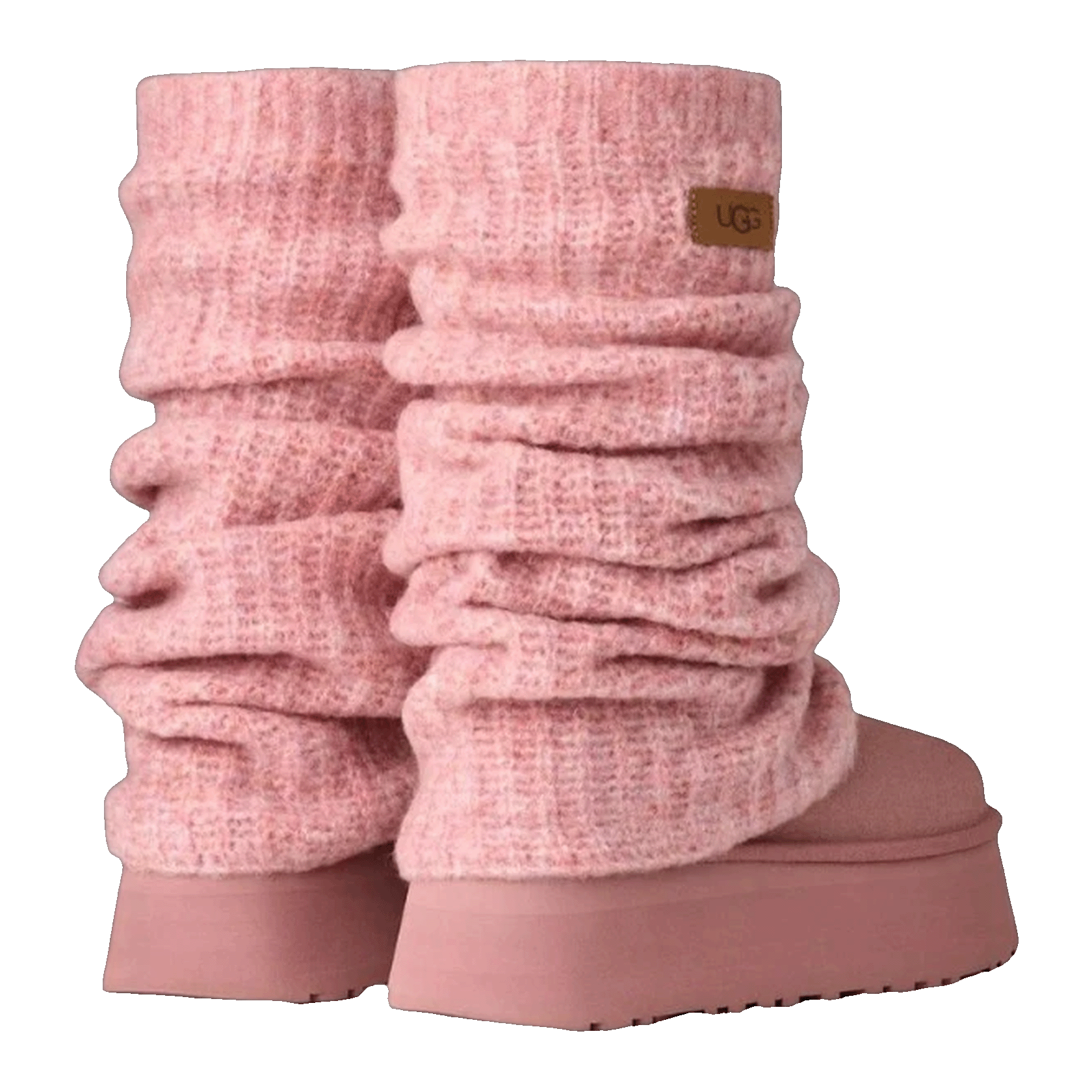 UGG Classic Mini Dipper Legwarmer Boot Pink Dawn (W) Back