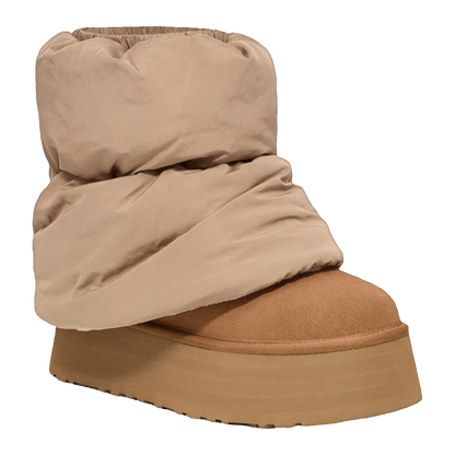 UGG Classic Mini Dipper Puffer Boot Amphora Chestnut (W) Side