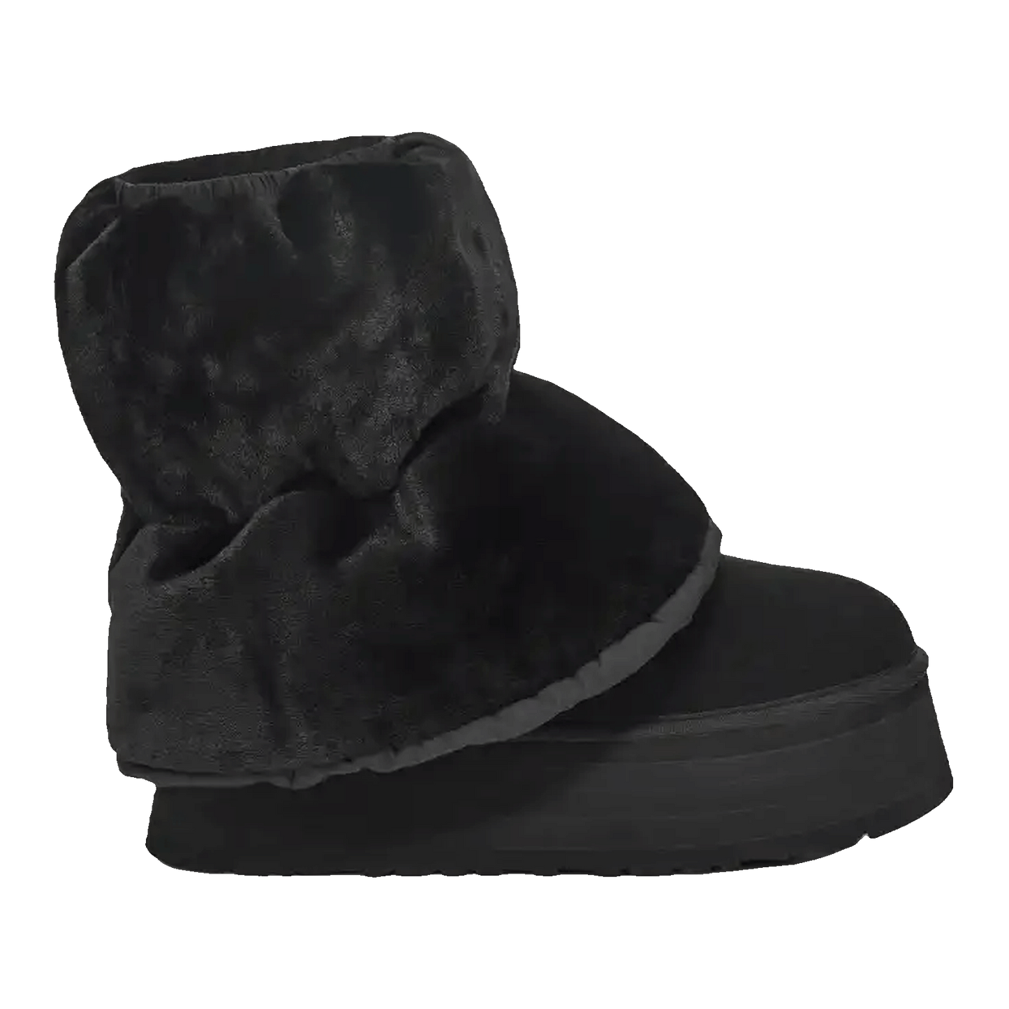 UGG Classic Mini Dipper Puffer Boot Black (W) Detail