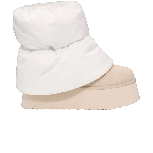 UGG Classic Mini Dipper Puffer Boot White Ceramic (W)