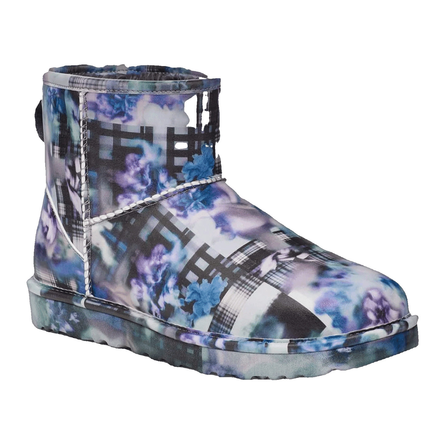 UGG Classic Mini II Boot Collina Strada Dark Blue Floral Side