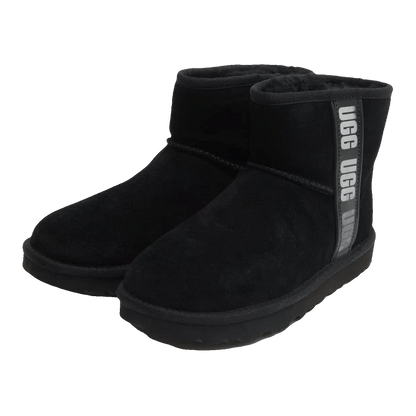 UGG Classic Mini II Boot Side Logo Black (W) Side