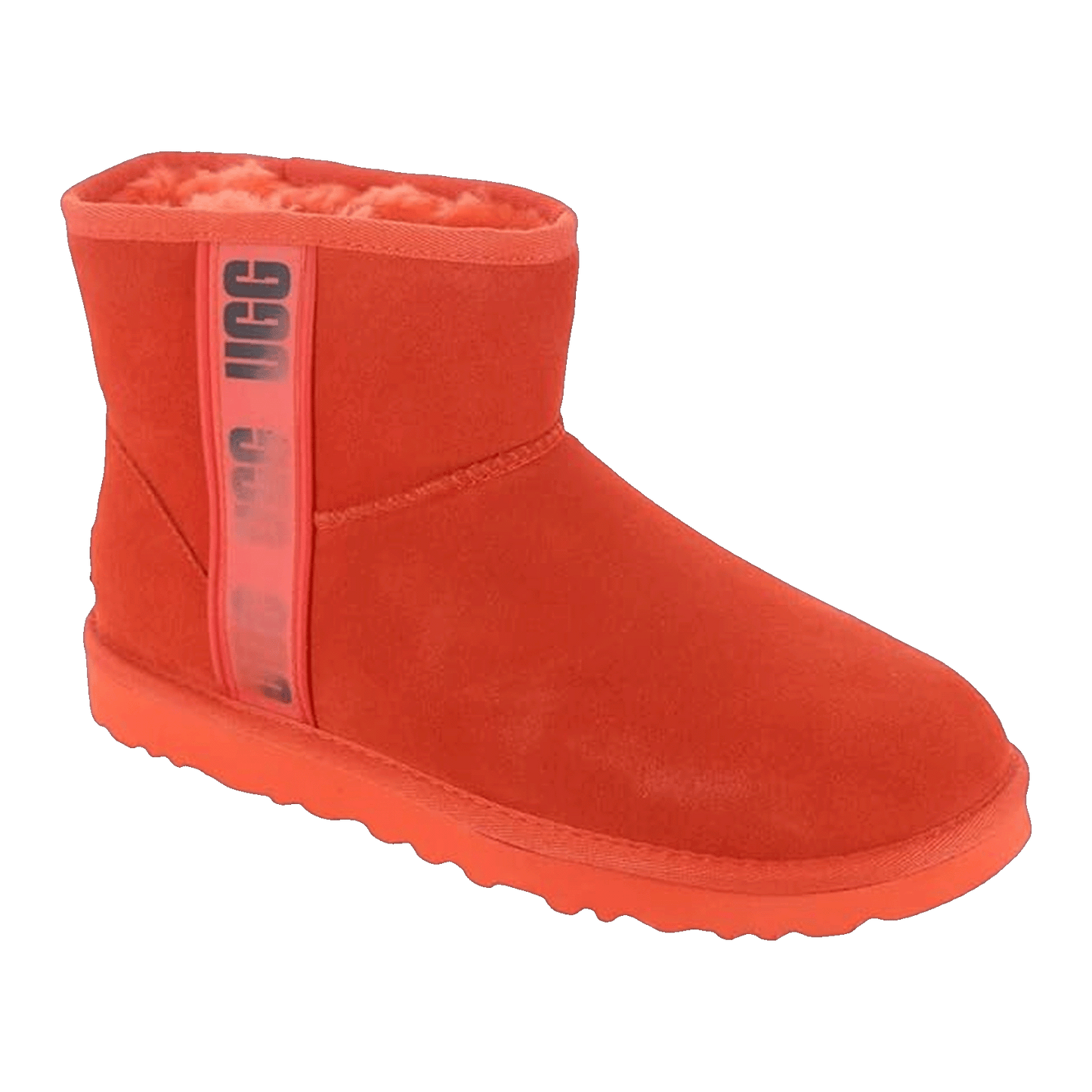 UGG Classic Mini II Boot Side Logo Hazard Orange (W) Side