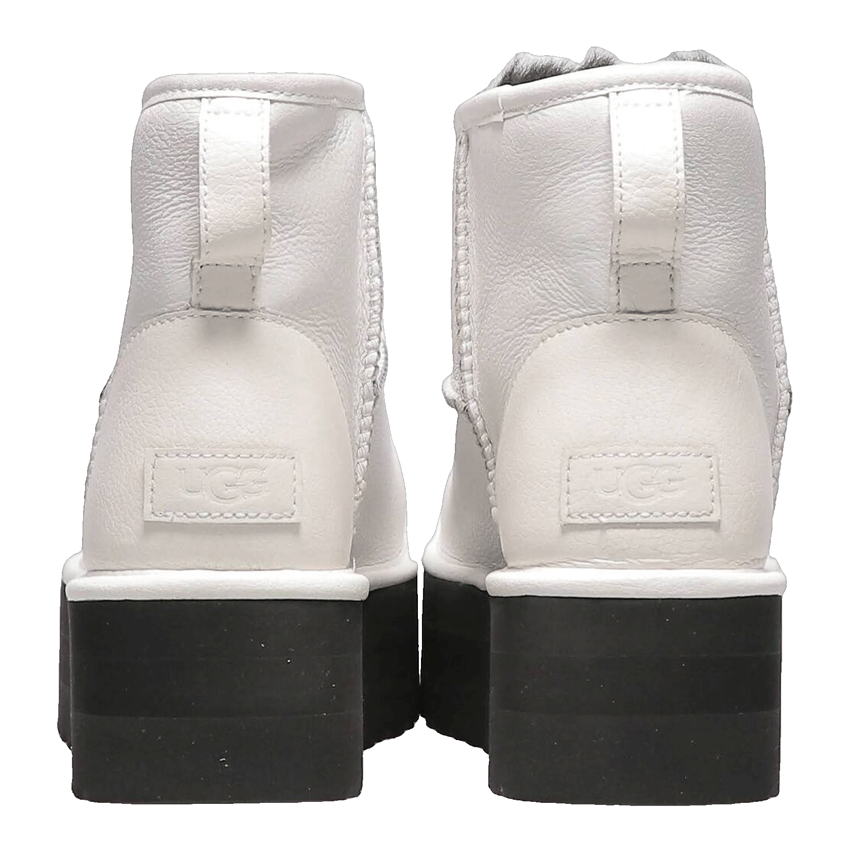 UGG Classic Mini Platform Matte Boot Ultra Matte White (W) Back