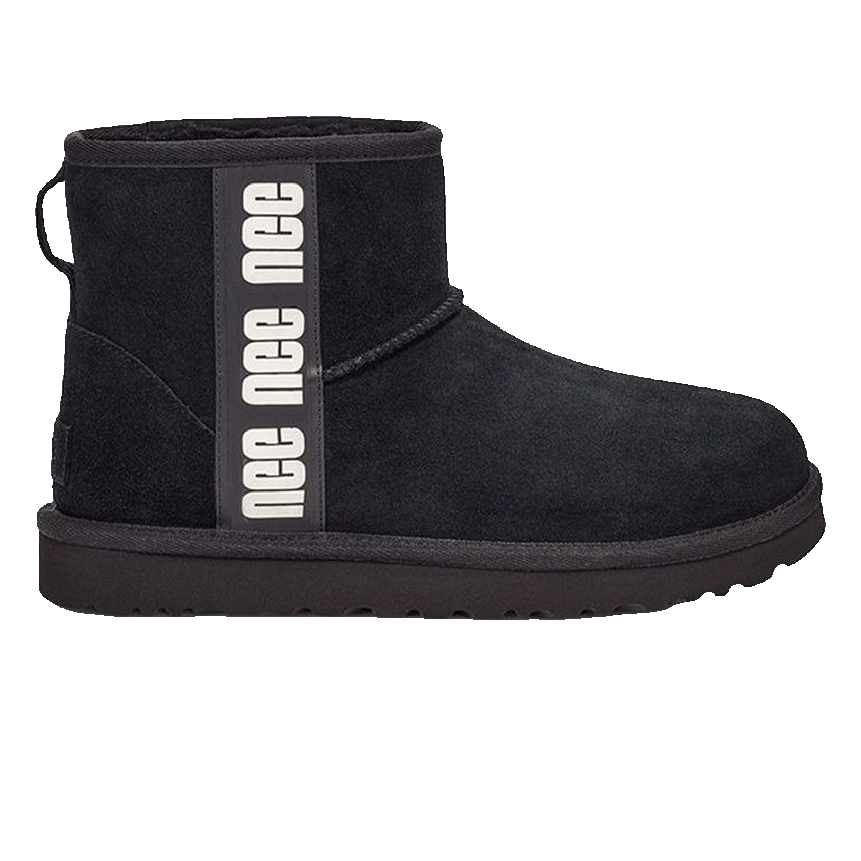 UGG Classic Mini Side Logo Boot Black White (W)