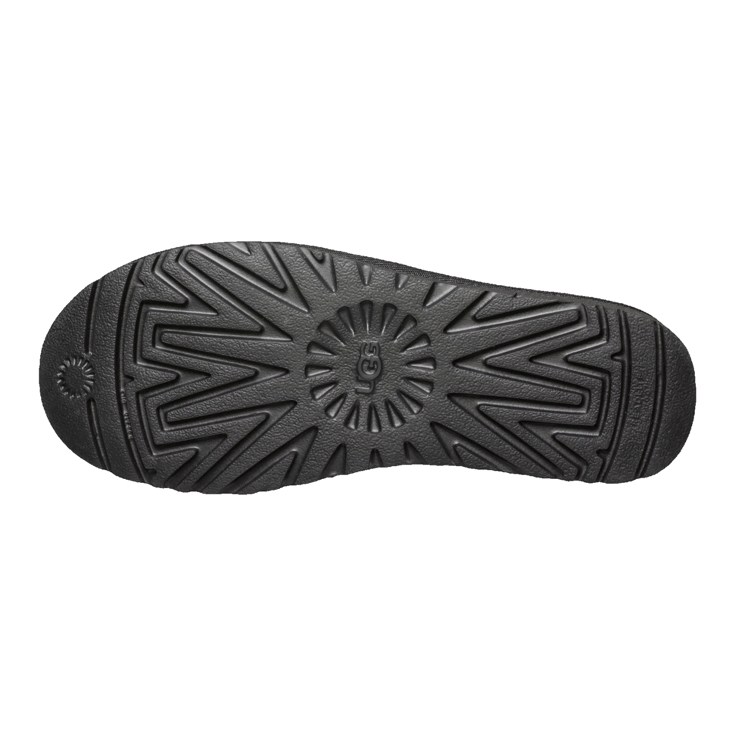 UGG Classic Mini Side Logo Boot Black White (W) Sohle