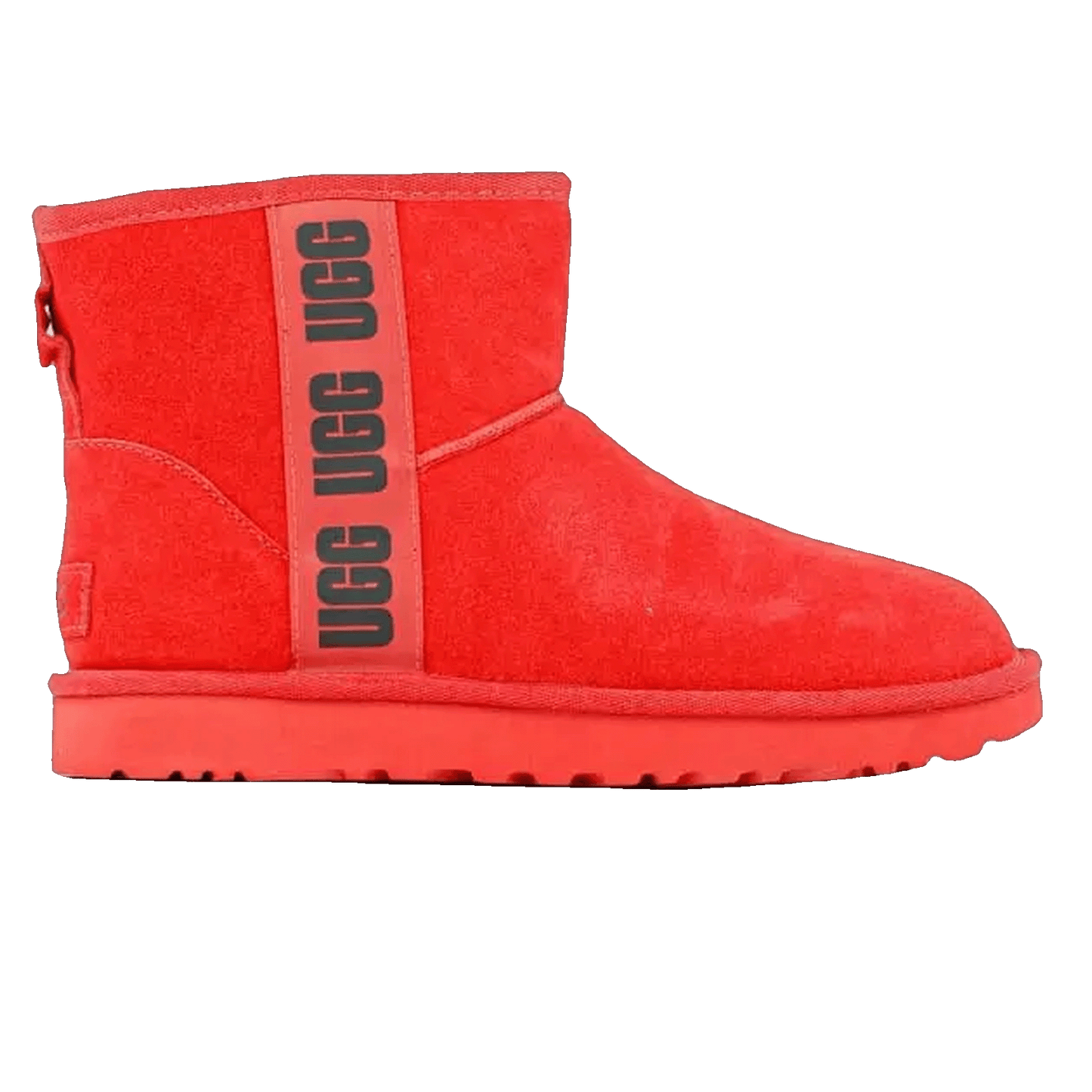 UGG Classic Mini Side Logo Boot Samba Red Black (W)
