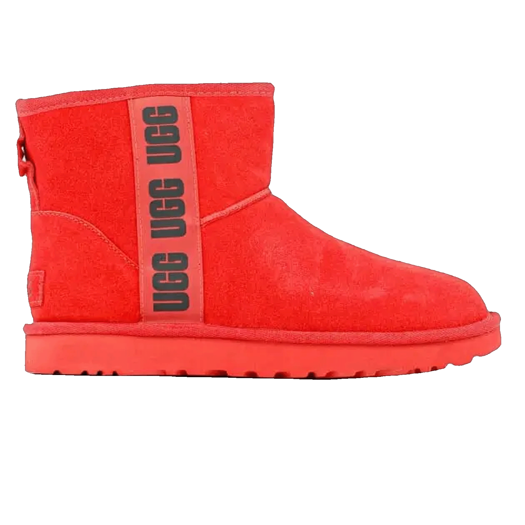 UGG Classic Mini Side Logo Boot Samba Red Black (W)