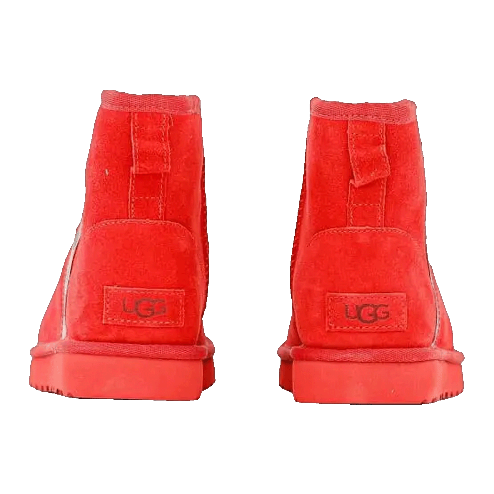 UGG Classic Mini Side Logo Boot Samba Red Black (W) Back