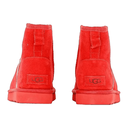 UGG Classic Mini Side Logo Boot Samba Red Black (W) Back